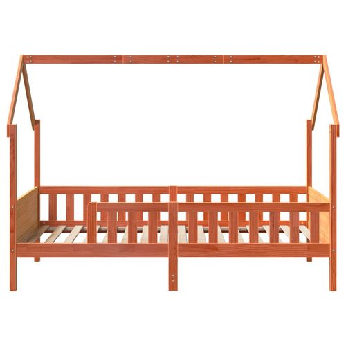 Rama łóżka dziecięcego z domkiem, woskowy brąz, 90x200 cm na Arena.pl