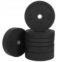 ZESTAW OBCIĄŻEŃ OLIMPIJSKICH BUMPERY 100kg GUMOWE OBCIĄŻENIA TALERZ ELEVATE