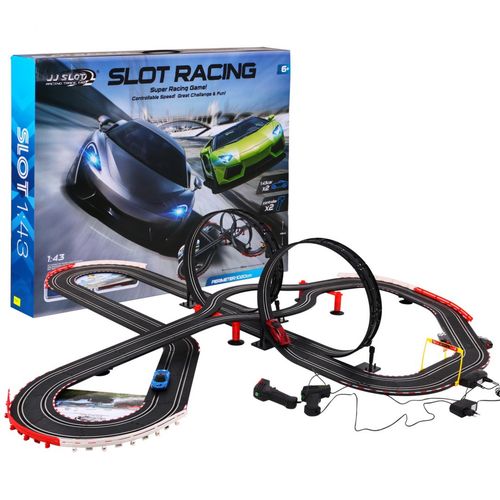 10-Metrowy Tor Wyścigowy Dla Dzieci 6+ Piloty + 2 Autka 1:43 + Światła + 2 na Arena.pl