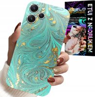 ETUI DO XIAOMI REDMI 12 4G - MARMURKOWE WZORY + SZKŁO HARTOWANE