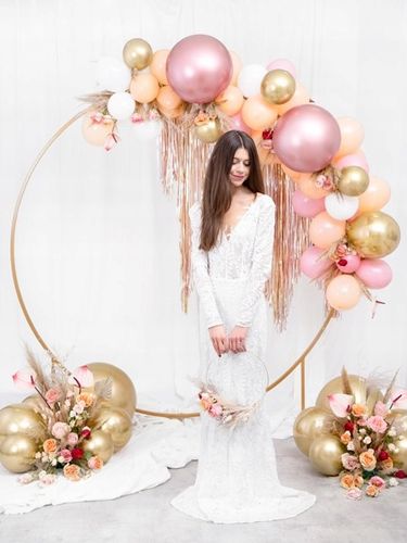 BALONY GLOSSY CHROMOWANE ZŁOTE DUŻE DO GIRLAND NA ŚLUB 30 CM 12 CALI 50 SZT na Arena.pl