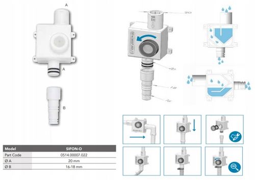 Syfon do skroplin pionowy-poziomy na Arena.pl