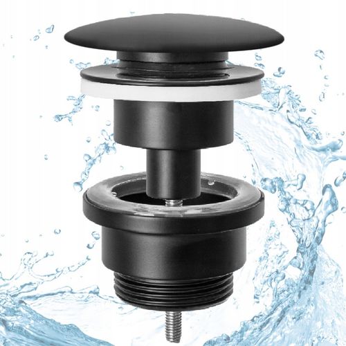 Korek Umywalkowy KLIK-KLAK Czarny Uniwersalny do Umywalki Automatyczny REA na Arena.pl