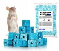 SILNA TRUTKA NA MYSZY I SZCZURY MURIBROM BRODIFAKUM KOSTKA WOSKOWA 1,5