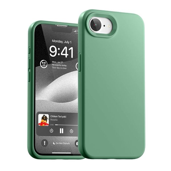 etui mercury silicone do iphone 16e      zielony zdjęcie 1