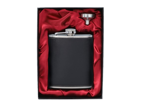 Piersiówka Stal Nierdzewna 7 OZ ok. 210ml Obszyta Skórą na Prezent Gentelo na Arena.pl