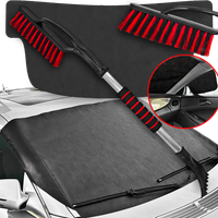 Mata Antyszronowa Na Szybę Do Auta Osłona + Szczotko Skrobaczka 75CM