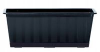 Skrzynka balkonowa AGRO IS500 | Antracyt, Kształt Prostokątny, Wymiary 18x50x14 cm, Kolor Antracyt, Prosperplast