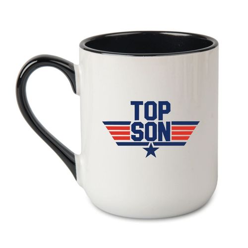KUBEK „TOP SON” Wzór - Elegant Coffee Czarny 330 ml na Arena.pl