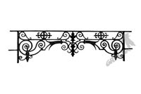 BALUSTRADA ŻELIWNA NR 19  - NA OKNO BARIERKA NA BALKON TARAS