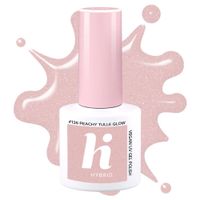 HI HYBRID Lakier hybrydowy #136 Peachy Tulle Glow 5ml
