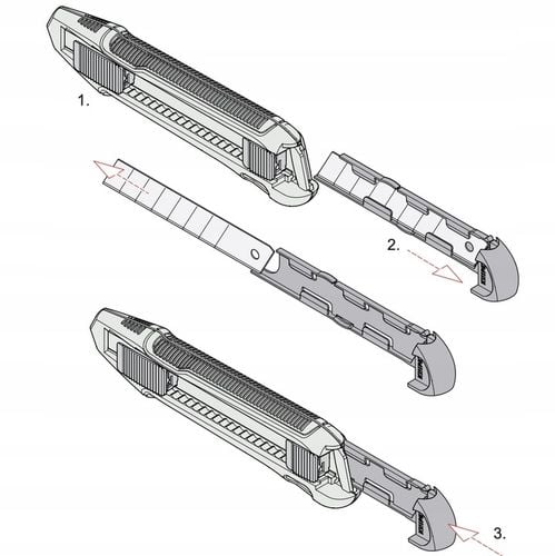 Knipex 90 10 165 BK nóż łamane ostrze 18 mm tapeciak z zapasowym na Arena.pl