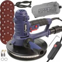 szlifierka do gipsu sieciowa podświetlana led 800w 180mm + papiery ripper