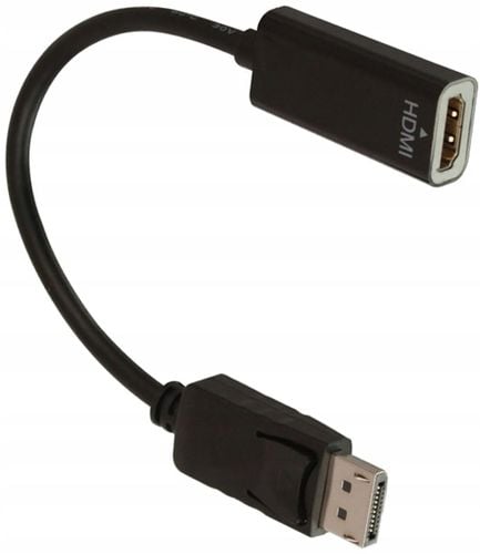 Konwerter DisplayPort do HDMI LINDY czarny na Arena.pl