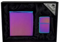 Zestaw Prezentowy Zapalniczka Papierośnica Tęczowa