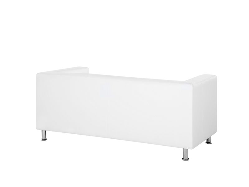 Sofa 3-osobowa ekoskóra biała FLORO zdjęcie 4