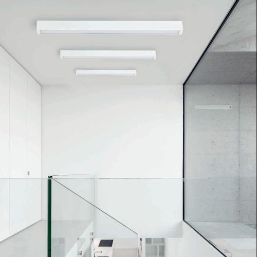 Plafoniera do jadalni STRAIGHT CEILING 7558 biała lampa na sufit na Arena.pl