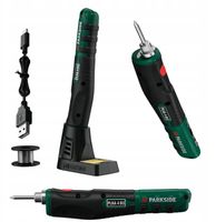 PARKSIDE Lutownica Akumulatorowa PLKA 4 B3 4V 470°C USB-C Stacja