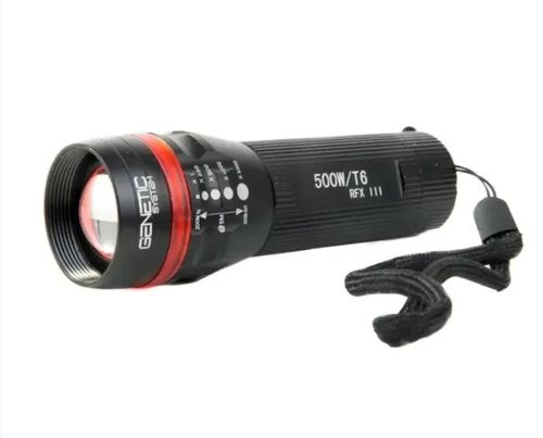 Latarka Genetic, metalowa, dioda LED xml t6, 3 tryby zasilanie 3 x AAA na Arena.pl