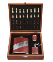 Zestaw Prezentowy Piersiówka + Szachy + Brelok