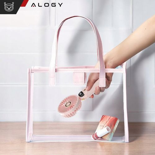 Wentylator wiatrak stojący ręczny biurkowy cichy mocny mały USB-C 1200 mAh na Arena.pl