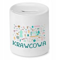 Skarbonka Dla Krawcowej Krawca Krawcowa Prezent Z Nadrukiem Ze Zdjęciem
