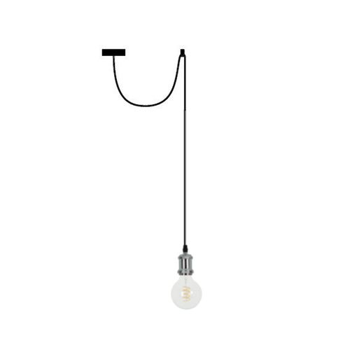 LAMPA WISZĄCA PAJĄK 1  RETRO METALOWA - CZARNA E27 na Arena.pl