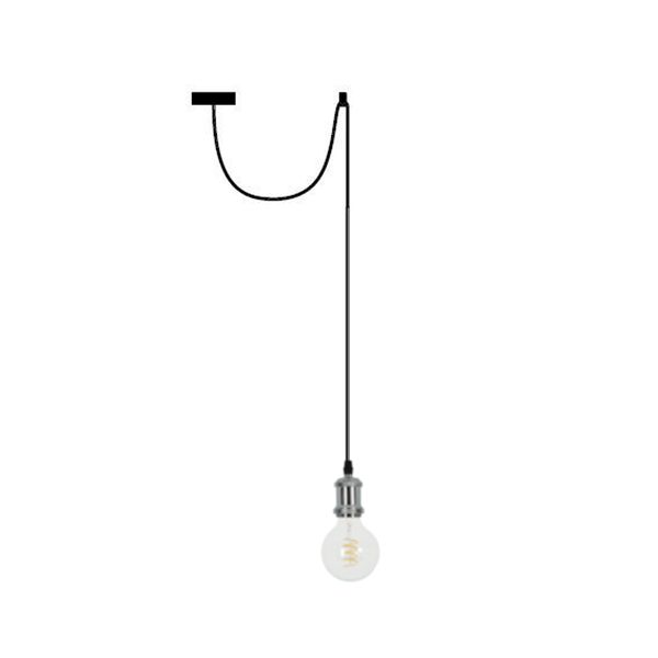 LAMPA WISZĄCA PAJĄK 1  RETRO METALOWA - CZARNA E27 zdjęcie 12
