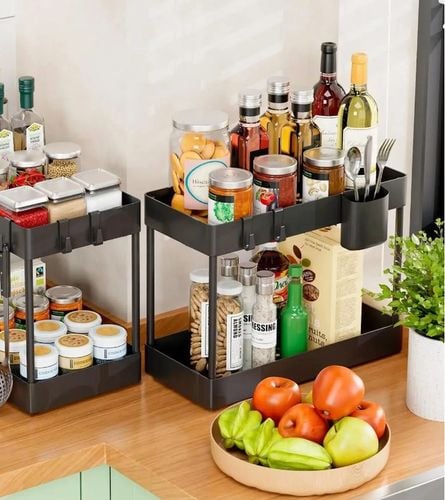 ORGANIZER POD ZLEW 2 POZIOMOWY WYSUWANA PÓŁKA REGAŁ STOJAK DO KUCHNI na Arena.pl