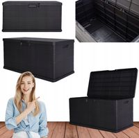 DUZA SKRZYNIA OGRODOWA PLASTIKOWA SCHOWEK SKRZYNKA BALKONOWA NA NARZEDZIA