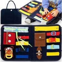 TABLICA SENSORYCZNA MONTESSORI EDUKACYJNA ZABAWKA MANIPULACYJNA DLA DZIECI