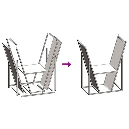 Stojak na drewno opałowe Antracyt Stal walcowana na zimno na Arena.pl