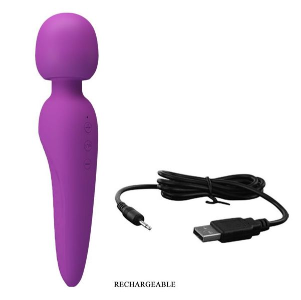 Masażer Łechtaczki Sex Różdżka Mocna Ładowana 21Cm zdjęcie 6