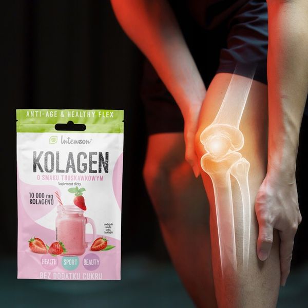 10x INTENSON KOLAGEN + KWAS HIALURONOWY + WITAMINA C do picia truskawkowy zdjęcie 11