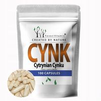 CYTRYNIAN CYNKU 15 MG 100 KAPSUŁEK CYNK ZINC WYSOKA PRZYSWAJALNOŚĆ