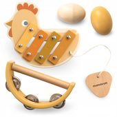 Zestaw Instrumentów Dla Dzieci Motyw Kury Nowoczesny Kolorowy Design