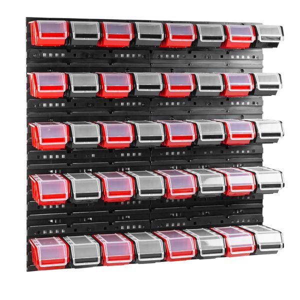 Tablica warsztatowa narzędziowa 80 x 80 cm + 40 kuwet zdjęcie 1