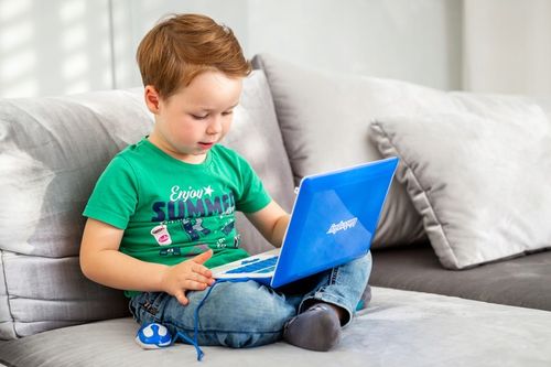KINDERPLAY LAPTOP DLA DZIECI EDUKACYJNY DO NAUKI LITEREK LICZENIA 120 OPCJI na Arena.pl