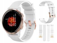 PASEK SILIKONOWY DO GARMIN VIVOACTIVE 4S VENU 3S SPRZĄCZKA ROSEGOLD KOLORY