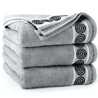 Ręcznik RONDO 50x90cm JASNY SZARY- Bawełna Egipska