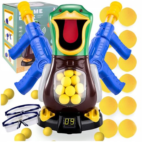 GŁODNA KACZKA STRZELANIE DO CELU KULKAMI GRA ZRĘCZNOŚCIOWA 2 x PISTOLET na Arena.pl