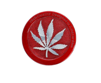 Czerwony Grinder Młynek do Tytoniu Crusher Metalowy Chillout Smoke