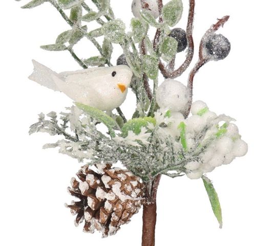 GAŁĄZKA DEKORACYJNA DO STROIKA SZYSZKI Z BROKATEM na Arena.pl