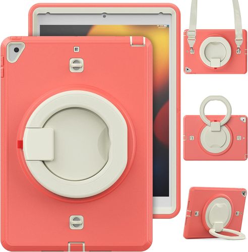 Etui do iPad 9/8/7 10.2” z Podstawką i Paskiem na Ramię Różowe na Arena.pl