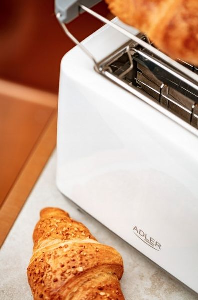Toster Adler AD 3216 biały 1000 W lampka ruszt zdjęcie 7