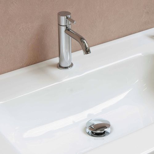 Korek umywalkowy automatyczny bez przelewu klik klak chrom srebrny mosiężny na Arena.pl