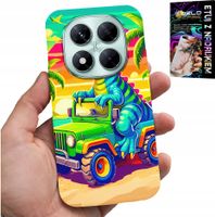 ETUI DO XIAOMI NOTE 14 PRO 5G - DINOZAUR W CIĘŻARÓWCE WZORY DLA DZIECI