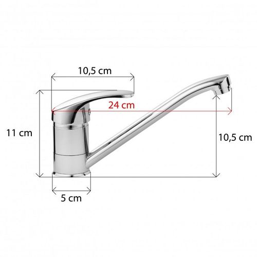 Bateria kuchenna zlewozmywakowa długa wylewka kran na Arena.pl