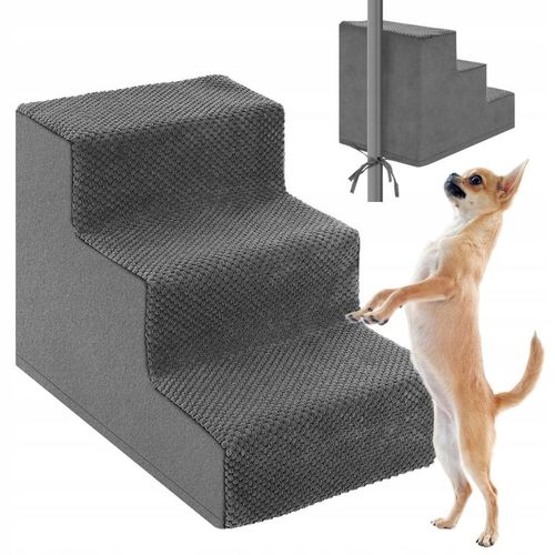 Schody Schodki Dla Psa Rampa Podest do Łóżka 3 Stopnie Bezpieczne Lovedog na Arena.pl