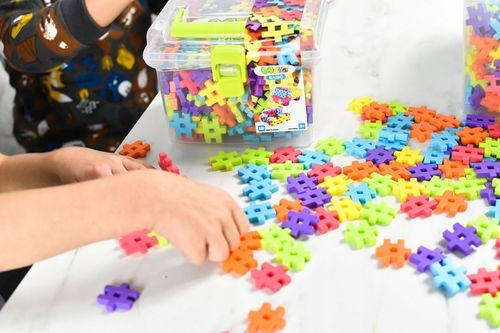 KLOCKI KONSTRUKCYJNE WAFLE MELI BASIC TRAVEL BOX 500 EL PUZZLE GOFRY na Arena.pl